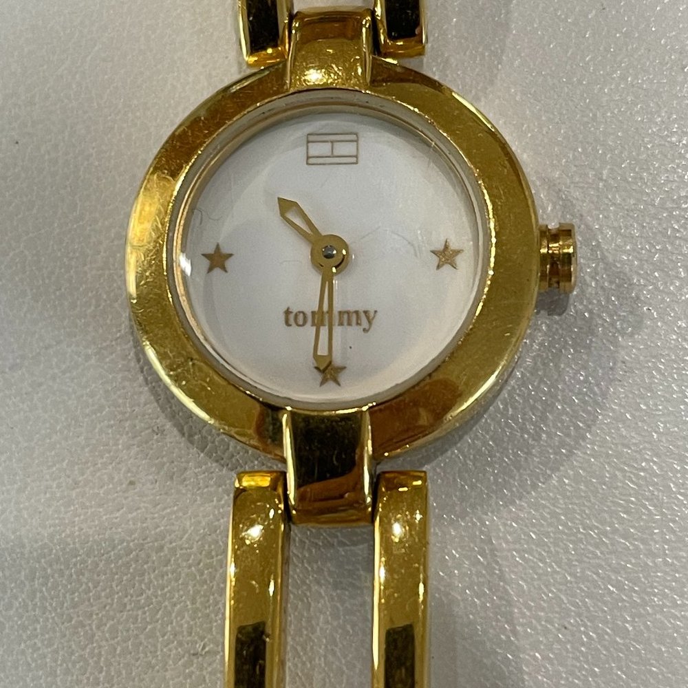 "Tommy" Ladies Gold tone watch